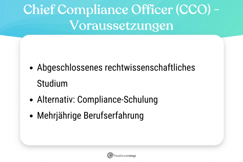 Voraussetzungen, die für den Chief Compliance Officer gelten