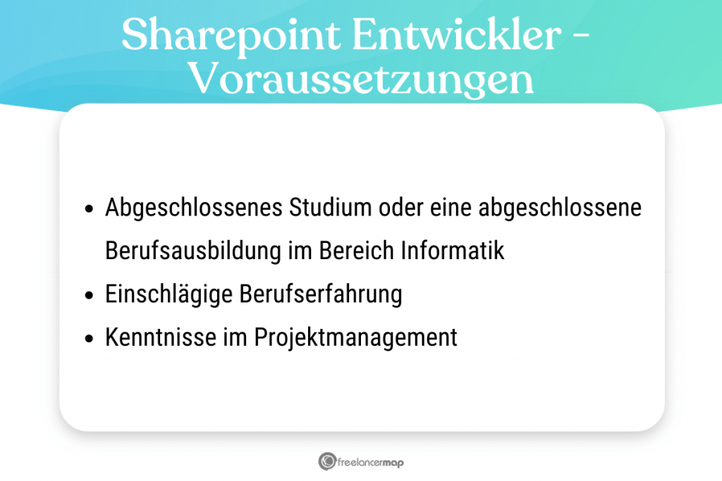 Voraussetzungen, die für den Sharepoint Entwickler gelten
