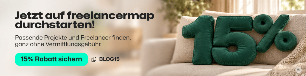 Gutschein/ Rabatt-Code für freelancermap